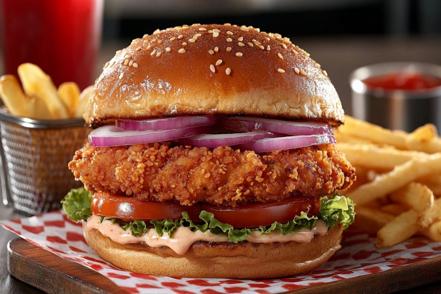 Paneer Crunch Burger