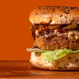 Texas Portobello Whis key Burger