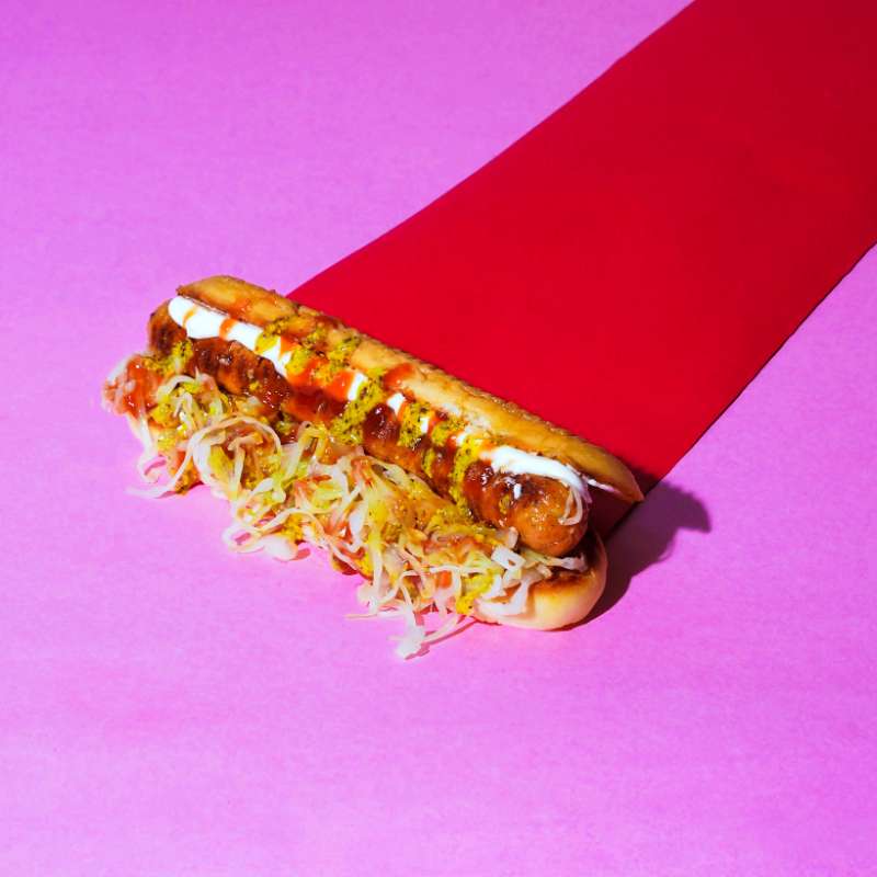 Classic American Sauerkraut Hot Dog