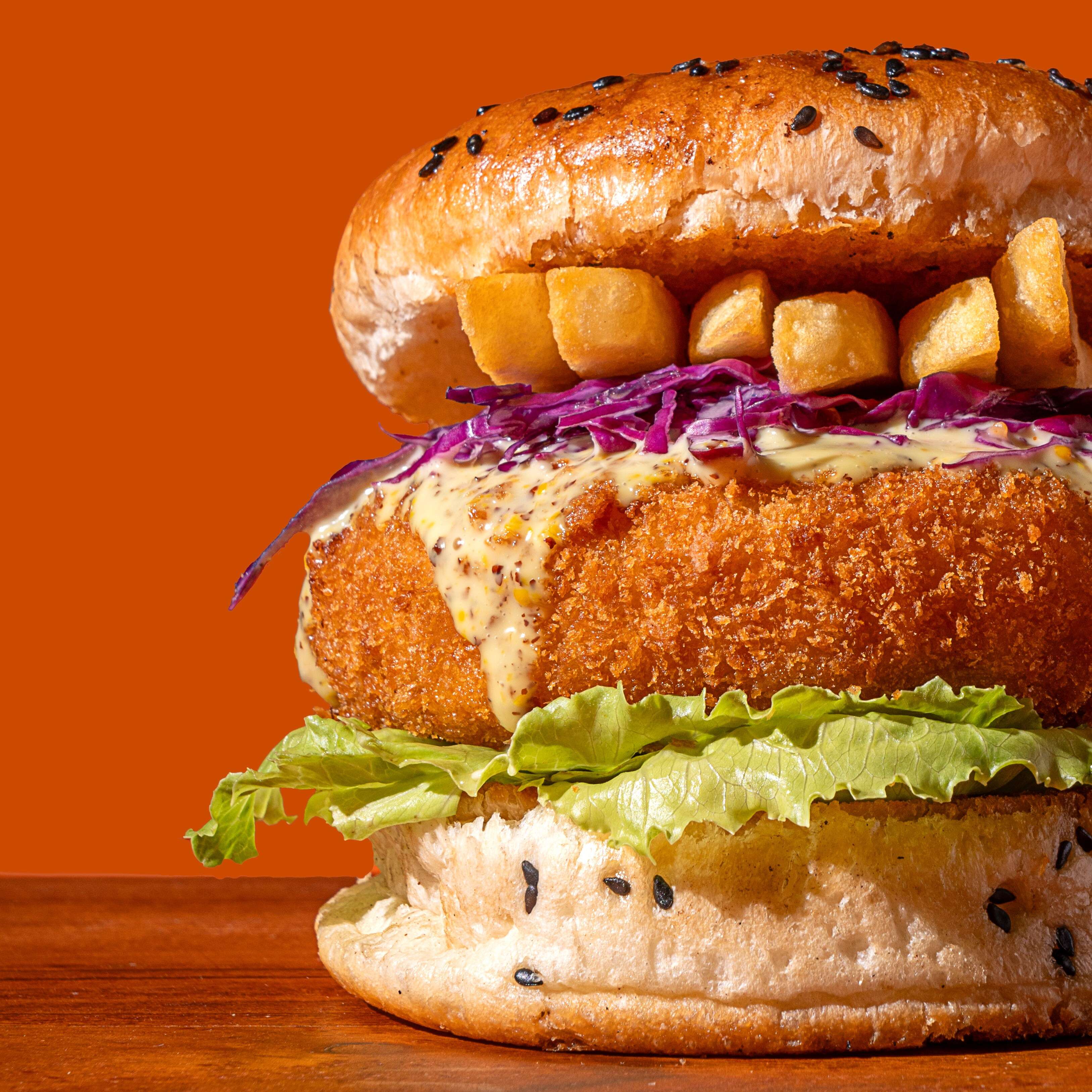 Cheddar Cheese Bomb Burger