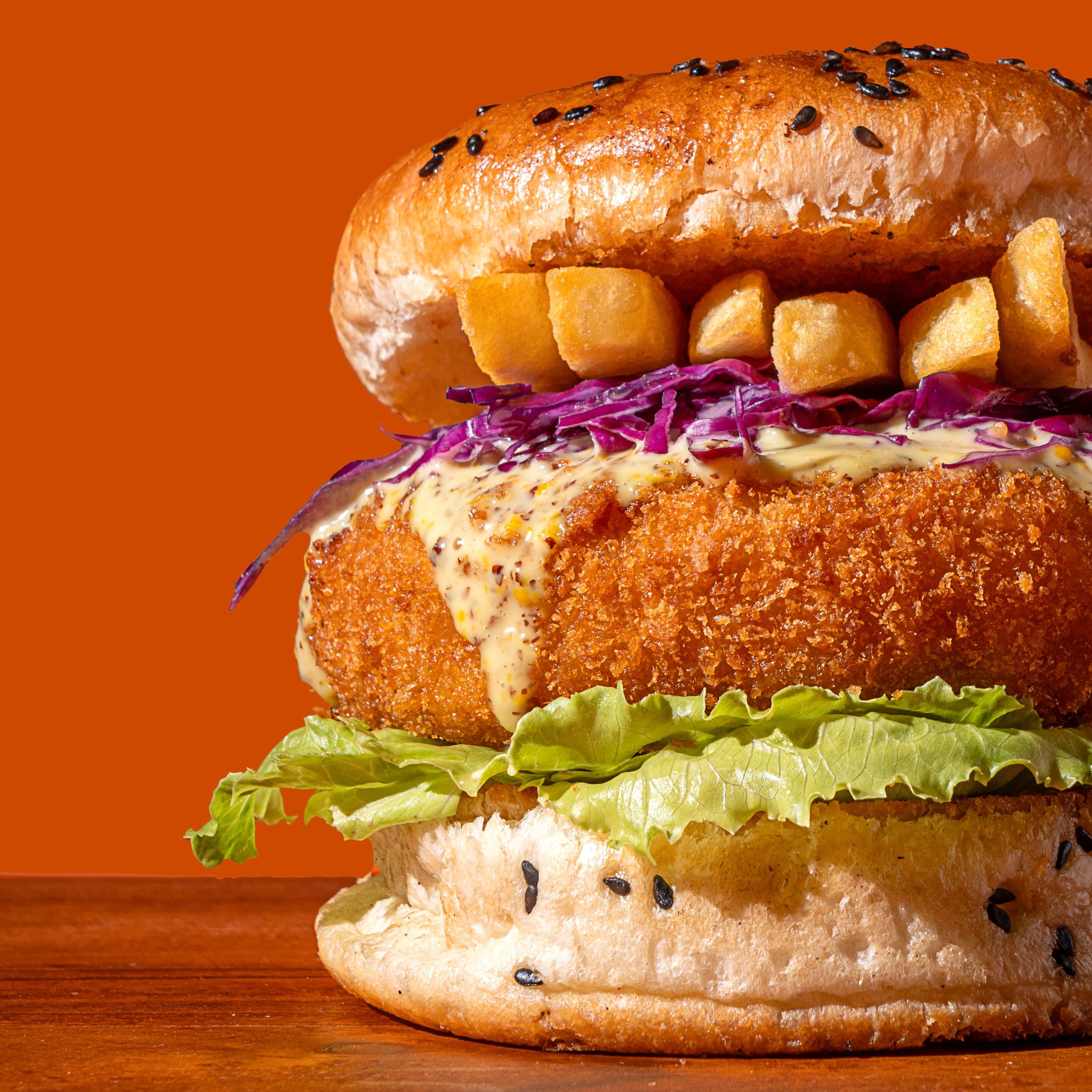 Cheddar Cheese Bomb Burger