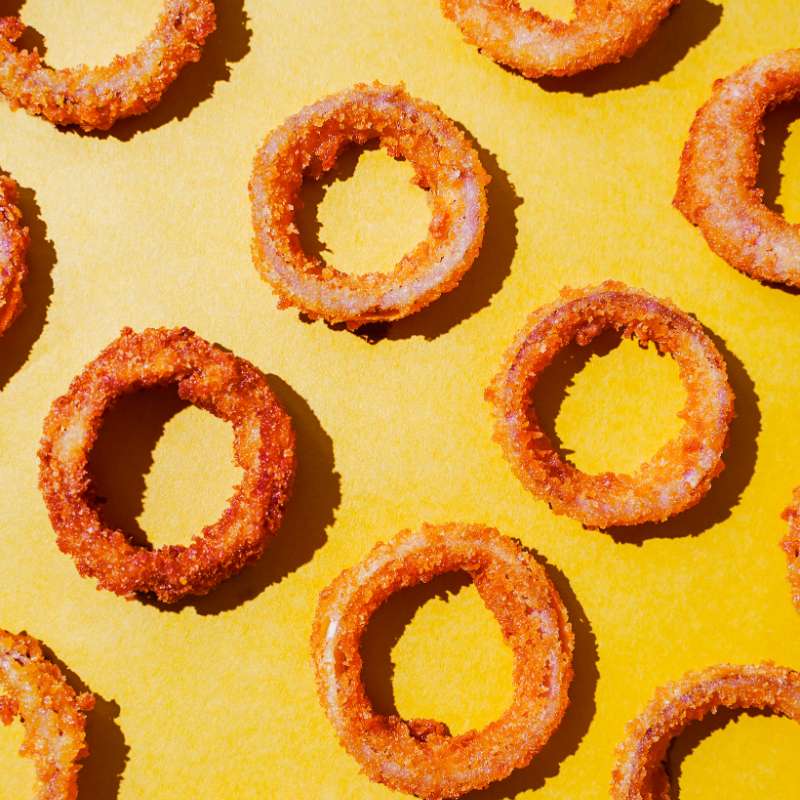 Salted Onion Rings  (4 Pieces)