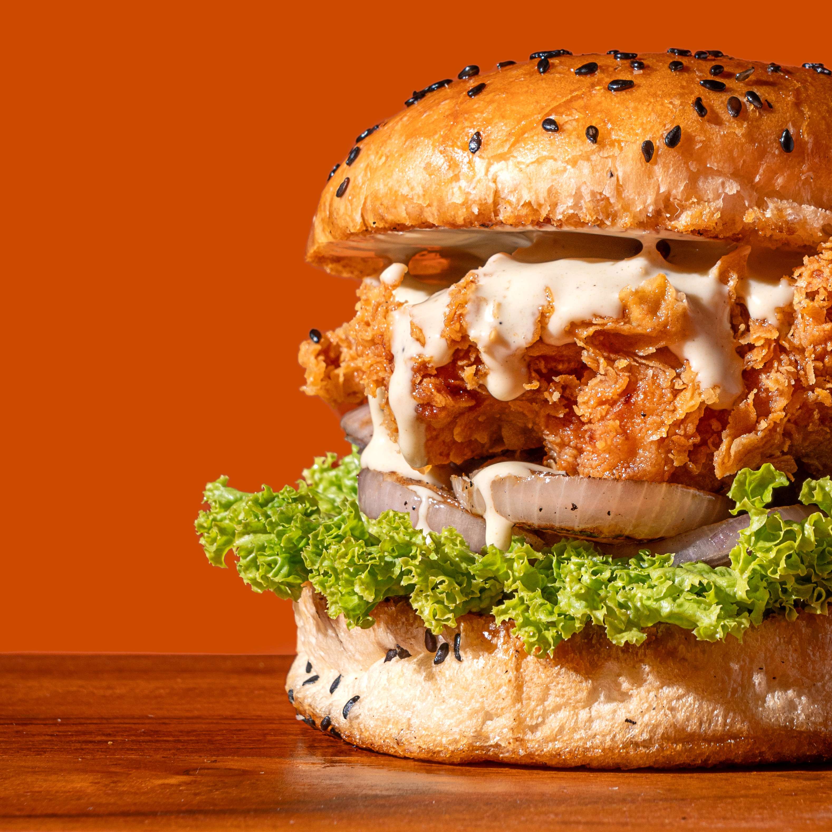 Honey Wasabi Fried Chicken Burger