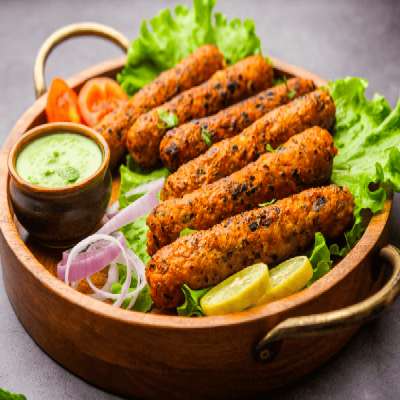 Mutton Seekh Kebab 2 Piece (Cooked)