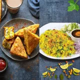 Nagpuri Tarri Poha + 1 Aloo Bread Pakoda