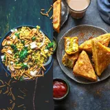 Indori Poha + 1 Aloo Bread Pakoda