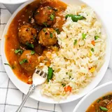 Veg Manchurian Rice Meal Bowl