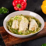 Chicken Thukpa With Momo