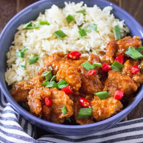 Chicken Manchurian Rice Meal Bowl