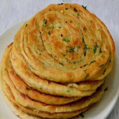Chilli Garlic Lachha Paratha