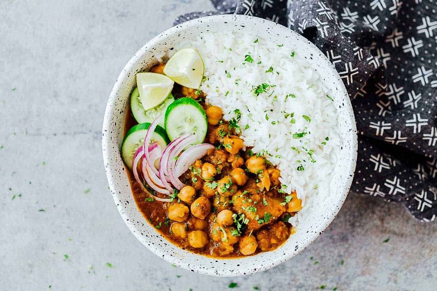 Amritsari Chole Rice Bowl