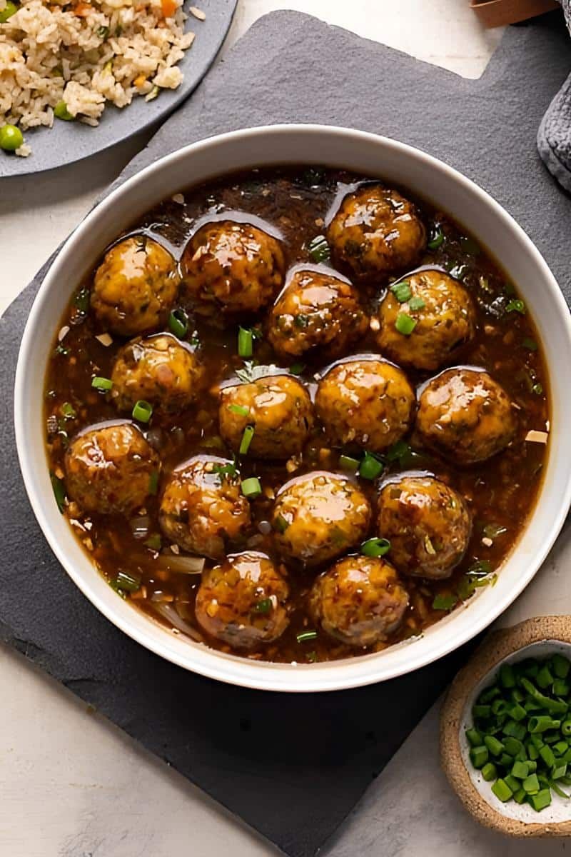 Veg Manchurian Gravy (Indo Chinese)