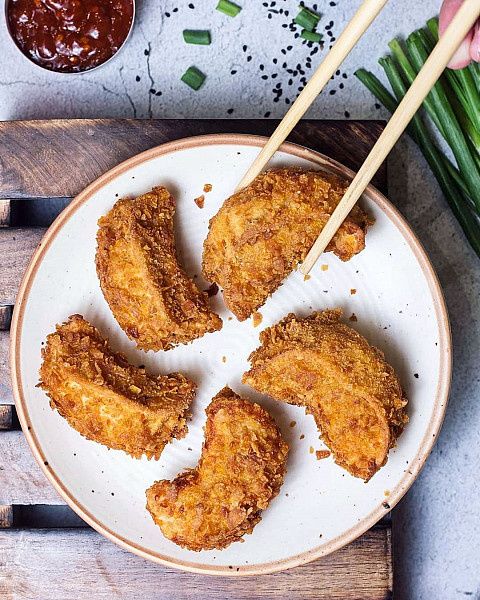 Chicken Momo Fried(7 Pieces)