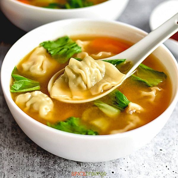 Chicken Wonton Noodle Soup (Chinese)