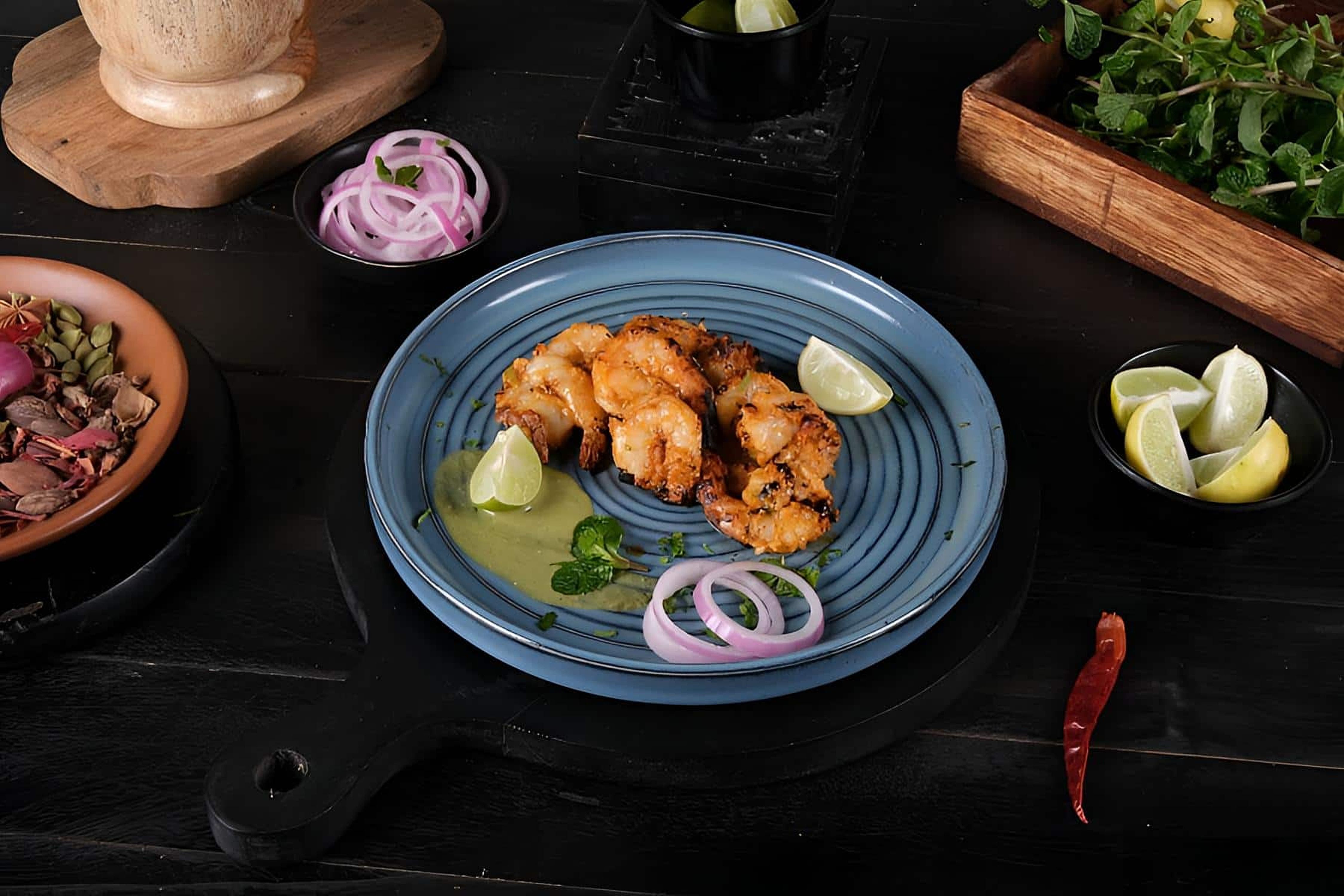 Jumbo Amritsari Prawns (7 Pcs)