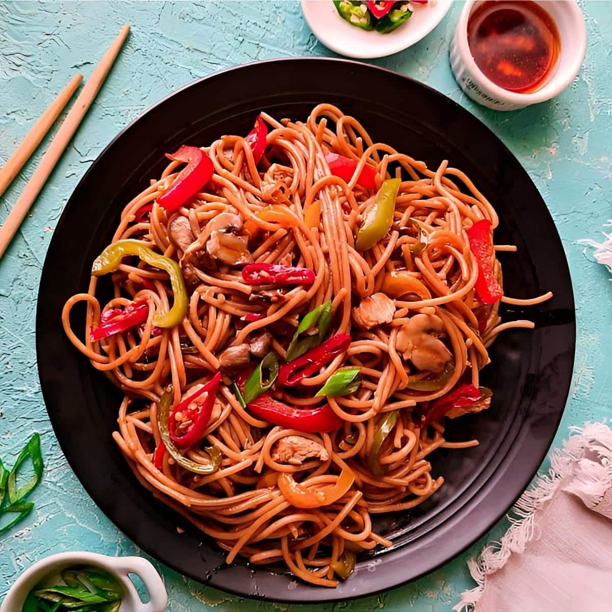 Chicken Egg Street Style Noodles (Indo Chinese)