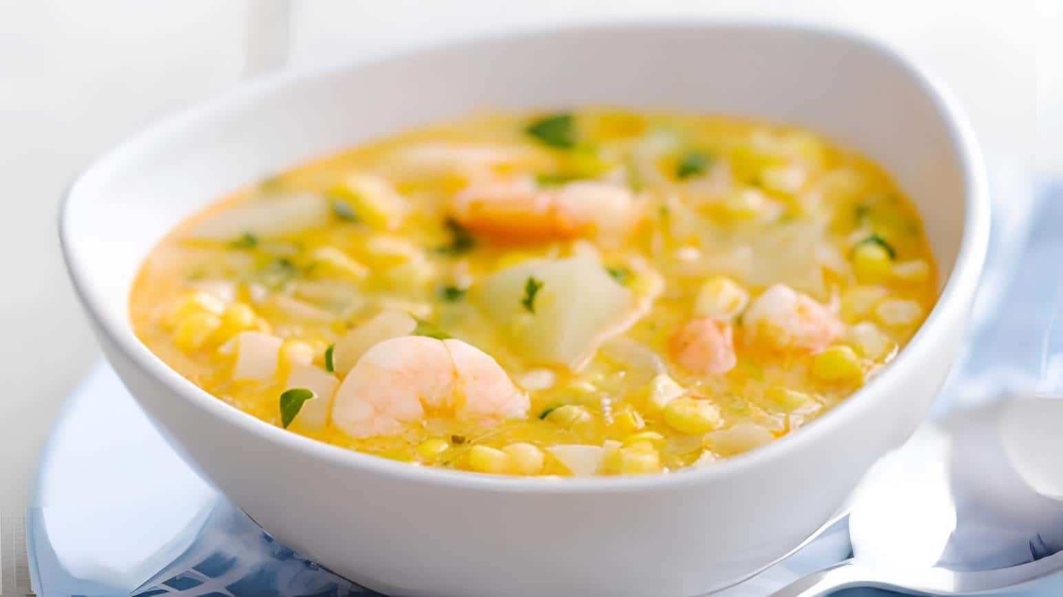 Prawn Sweet Corn Soup(Chinese)