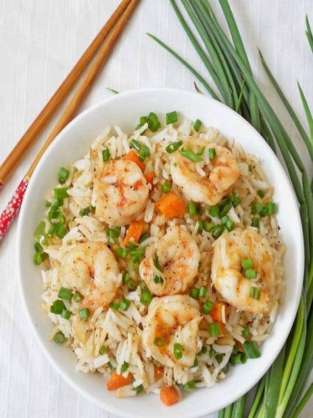 Prawn Fried Rice (Indo Chinese)