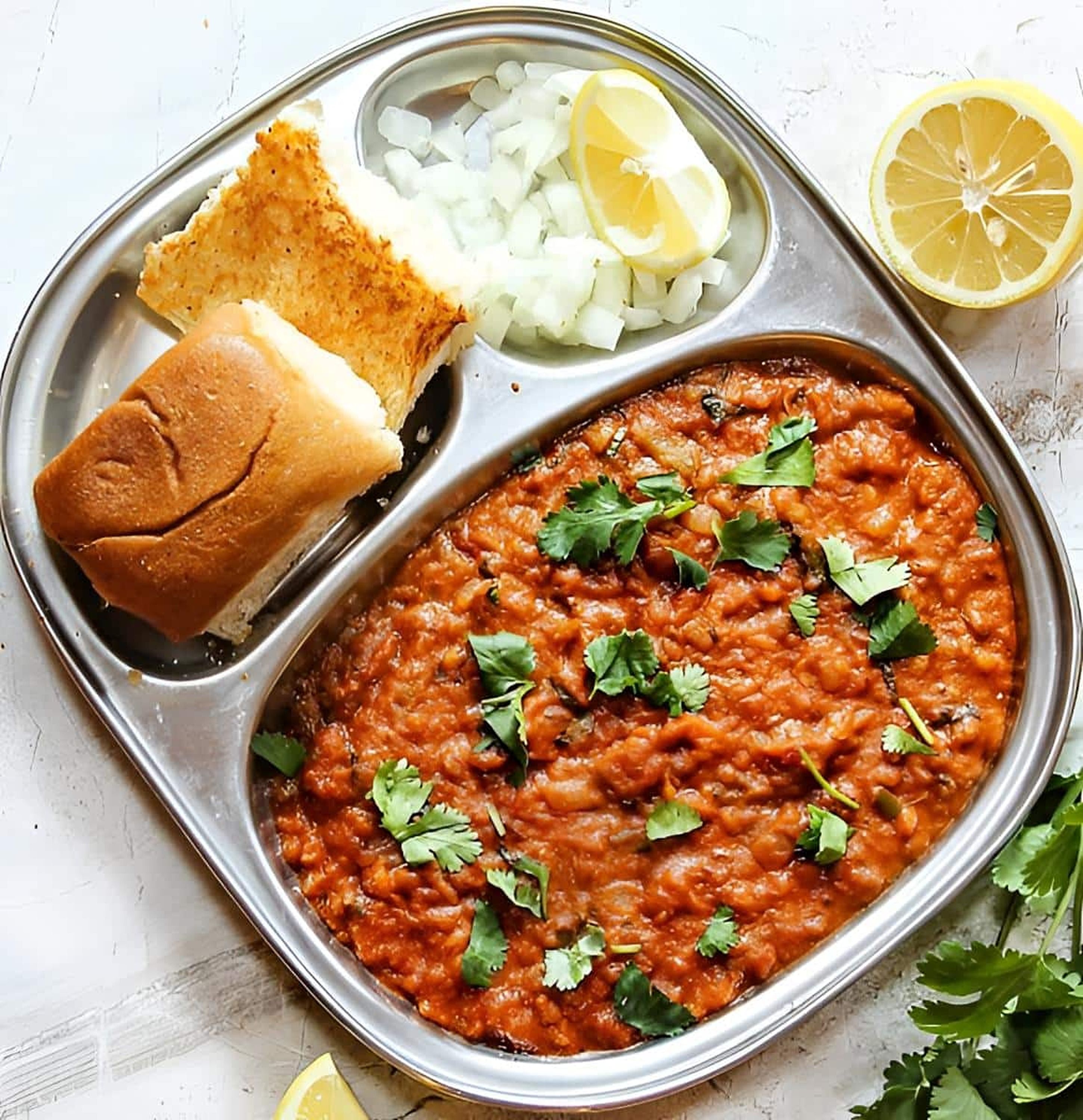 Pav Bhaji With Two Paos