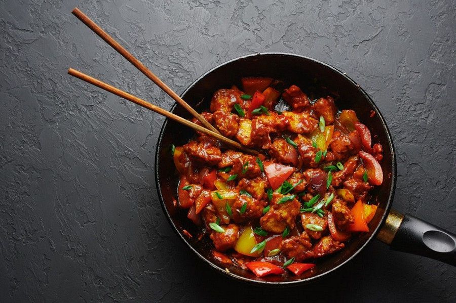 Chilli Chicken Dry (Indo Chinese)