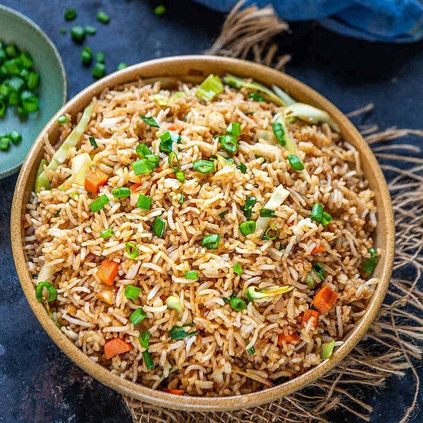 Classic Veg Fried Rice (Indo Chinese)