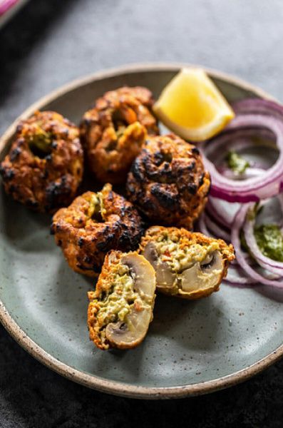 Stuffed Mushroom Tikka - Full
