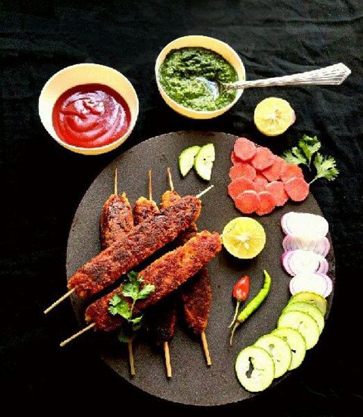Vegetable Seekh Kebab (2 Full Seekh)