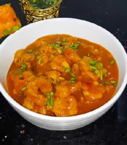 Jumbo Prawns In Machurian Sauce