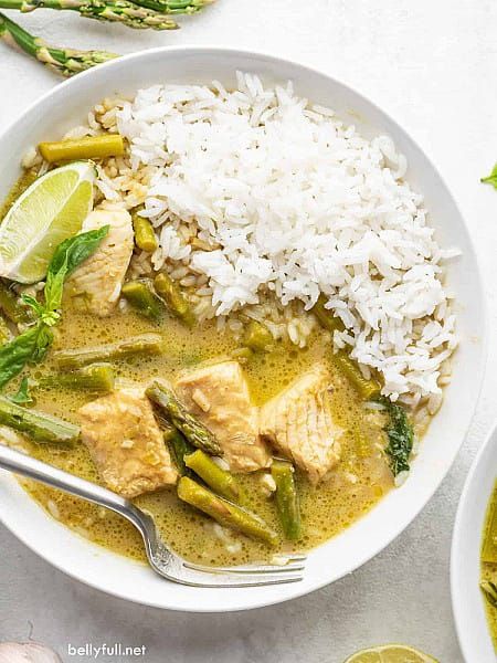 Thai Green Curry Rice Meal Bowl - Chicken