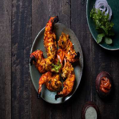 Jumbo Tandoori Prawns (7 Pcs)