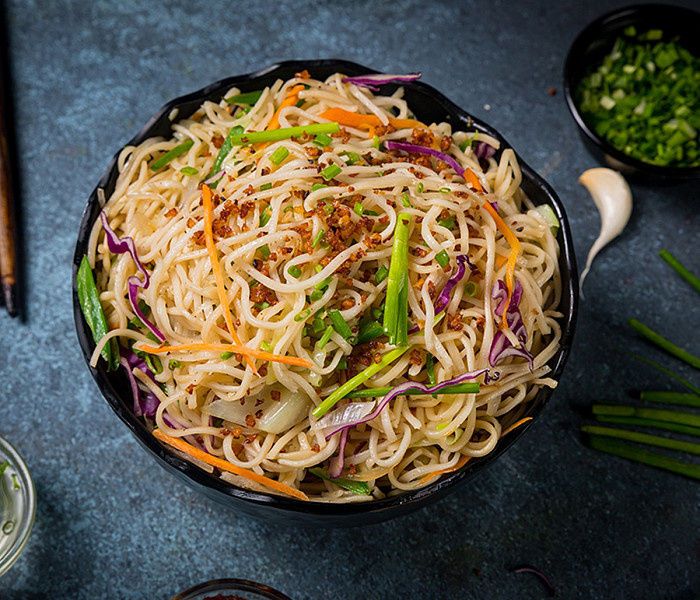 Veg Hakka Noodles (Indo Chinese)