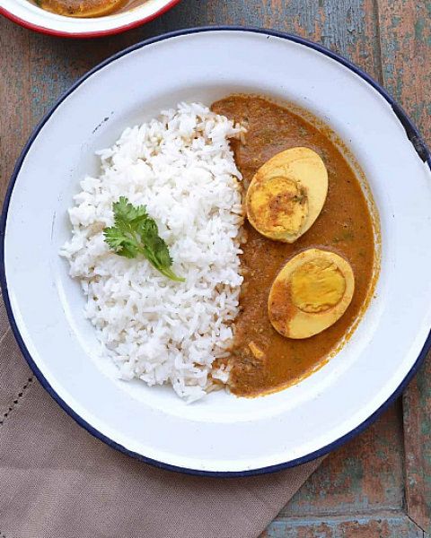 Egg Curry Rice Bowl