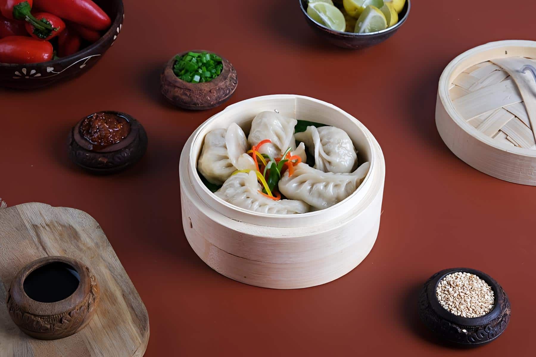 Chicken Momo Steamed(7 Piec Es)