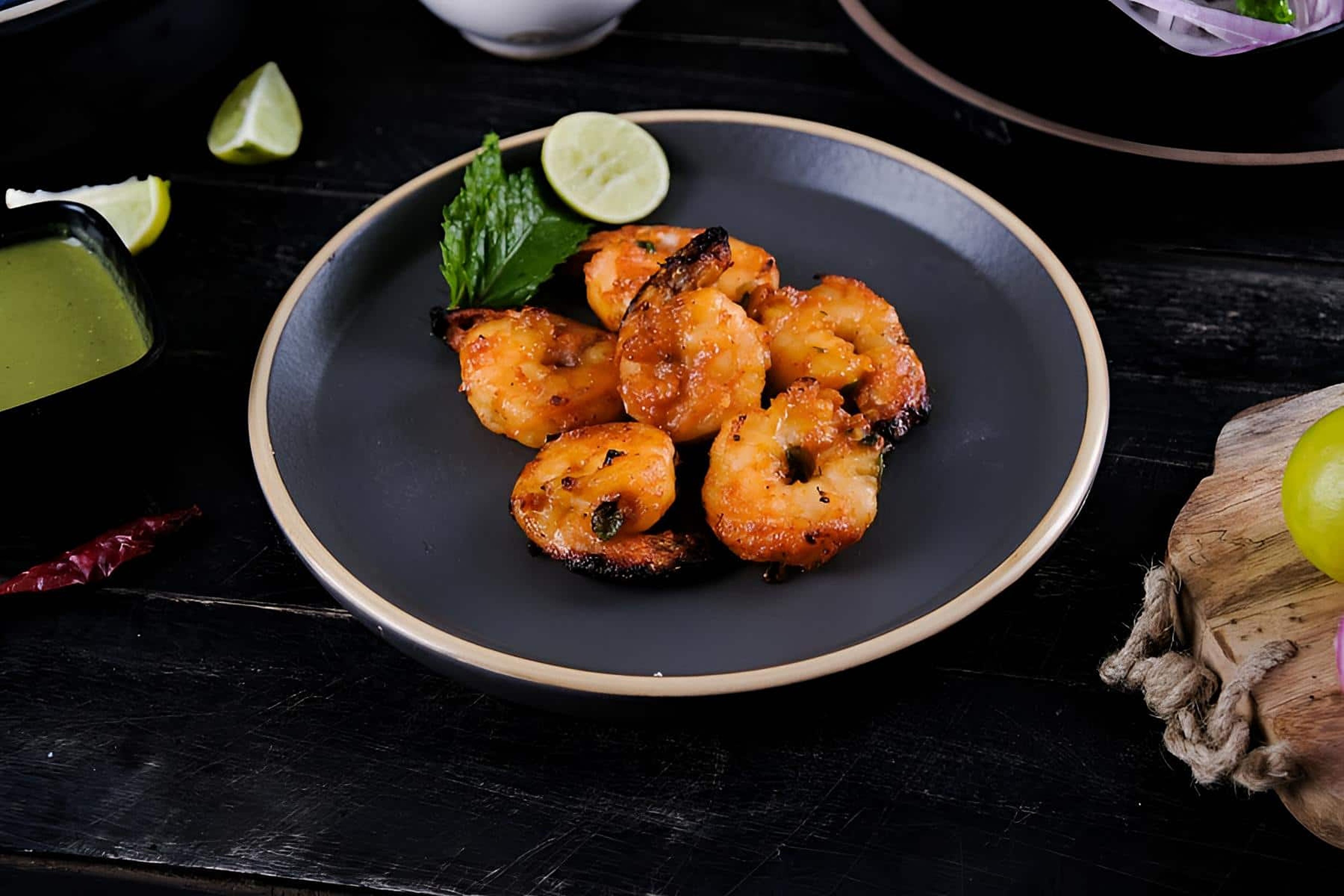 Nimbu Mirchi Jumbo Prawns (7 Pcs)
