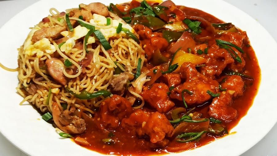 Chilli Chicken Chowmein Meal Bowl