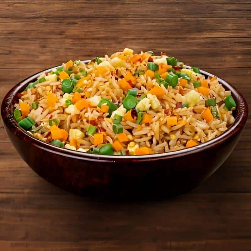 Chilli Garlic Fried Rice (Indo Chinese)