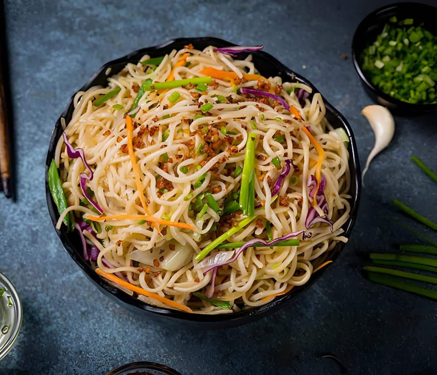 Veg Hakka Noodles (Indo Chinese)