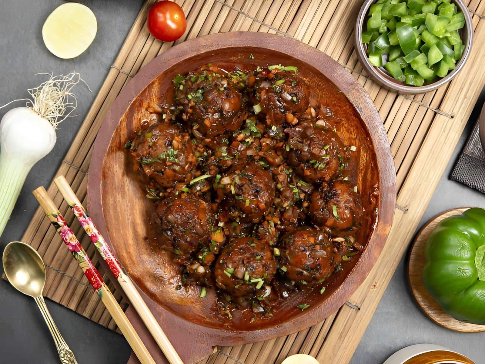 Veg Manchurian Dry (Indo Chinese)