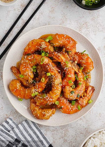 Crispy Chilli Honey Jumbo Prawns (Chinese) (7 Pcs)