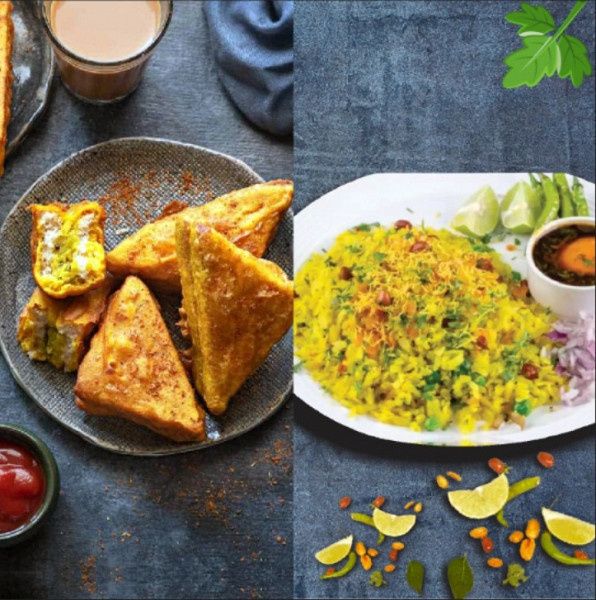 Nagpuri Tarri Poha + 1 Aloo Bread Pakoda