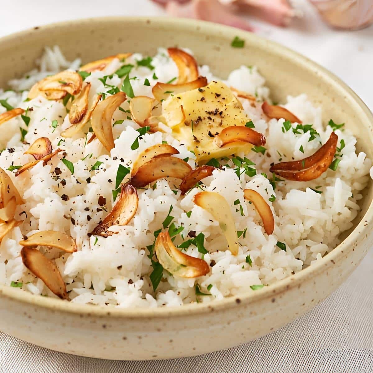 Roasted Garlic Rice (Chinese)