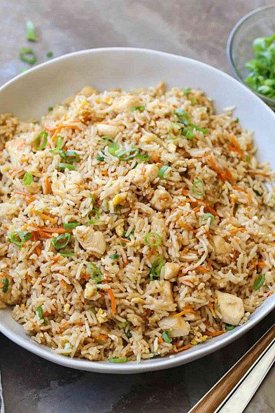 Classic Chicken Egg Fried Rice (Indo Chinese)