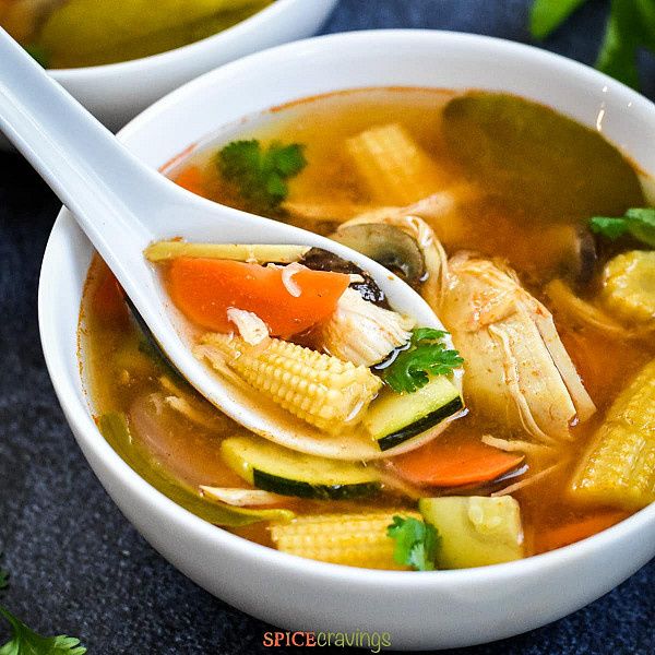 Veg Tom Yum Soup (Thai)