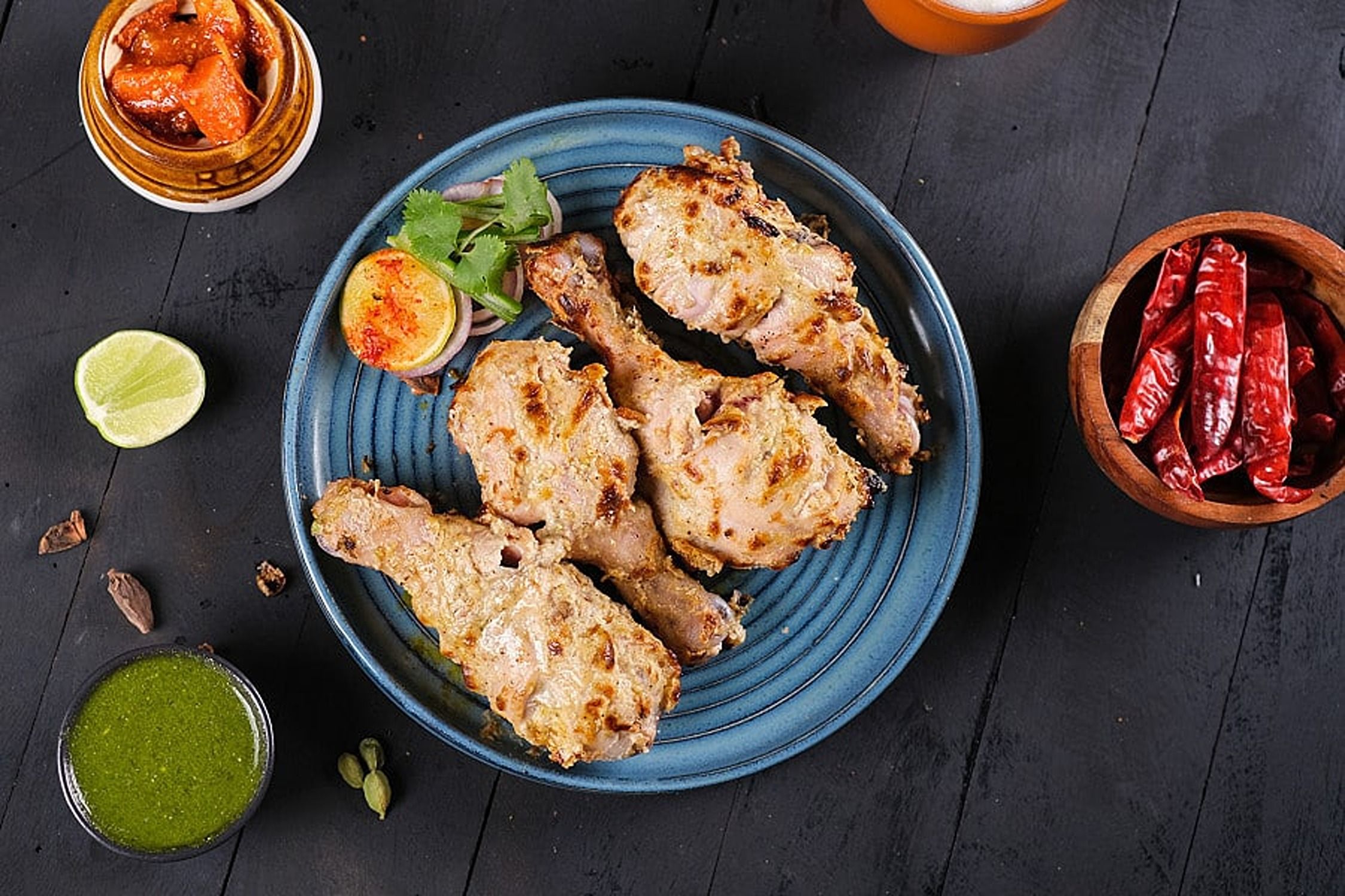 Kaali Mirch Tangdi Kebab