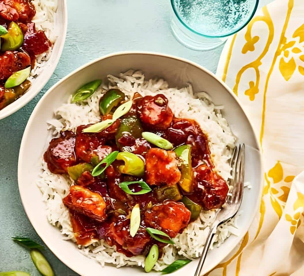 Chilli Paneer Rice Meal Bowl