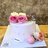 Pink Rose Cake