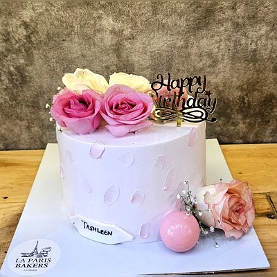 Pink Rose Cake