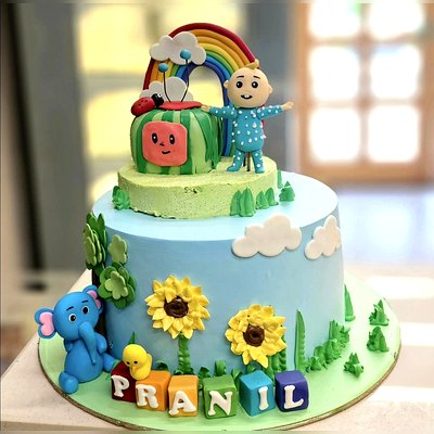 Coco Melon Theme Cake