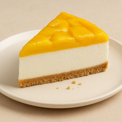 Mango Cheese Cake Slice