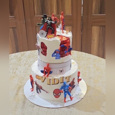 Spiderman Rotating Cake